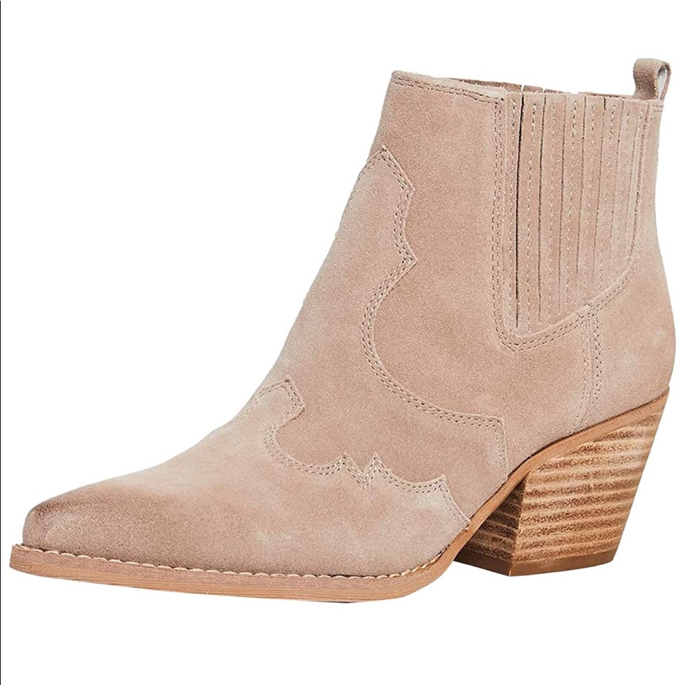 Sam Edelman Winona Western Boot in Warm Taupe